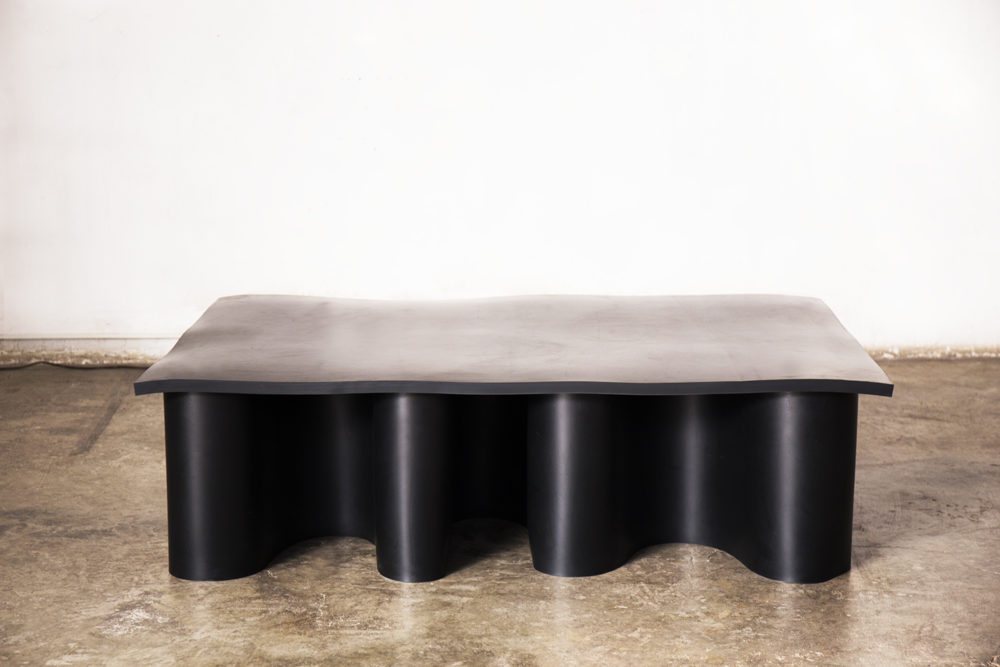 Black Rubber Coffee Table, 2019